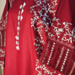 2-PC Premium Cotton lawn Floral – Red